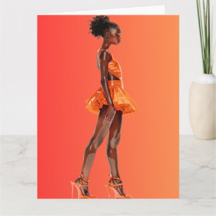 African American Black Queen Melanin Sista Shopp Card