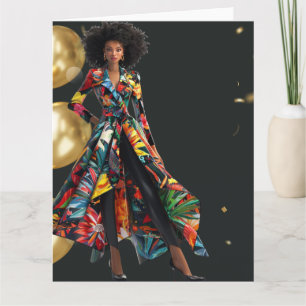 African American Black Queen Melanin Sista Shopp Card