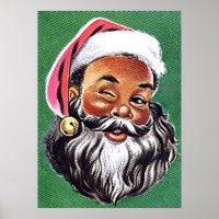African American Black Santa Claus Christmas