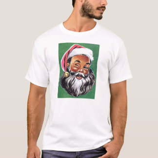 African American Black Santa Claus Christmas T-Shirt