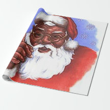 African American Black Santa Claus Christmas