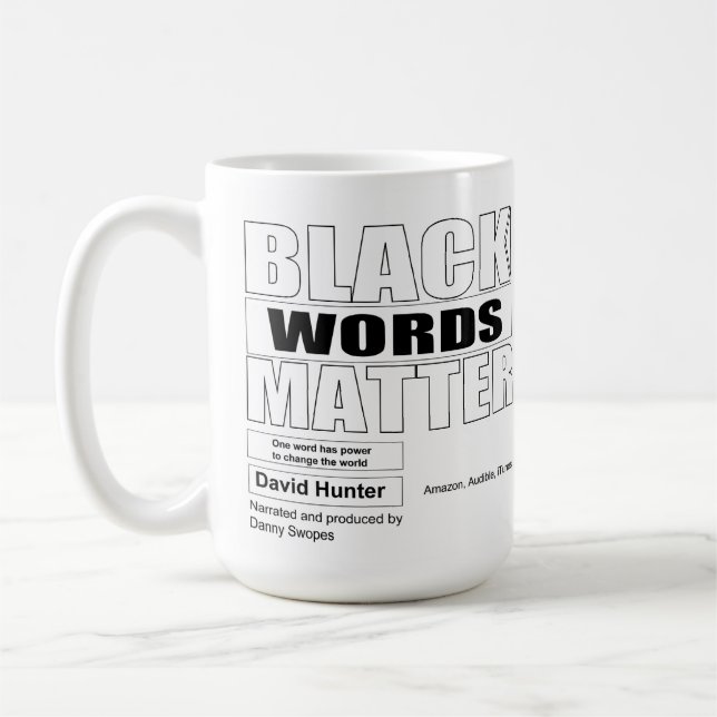 African American Black words matter Coffee Mug (Left)