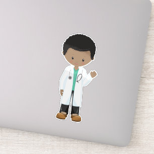 African American Boy, Doctor, Lab Coat, Medicine