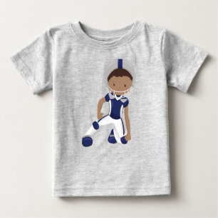 African American Boy, Rugby, American Football Baby T-Shirt