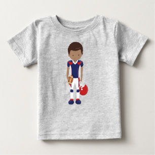 African American Boy, Team Sport, Rugby Player Baby T-Shirt