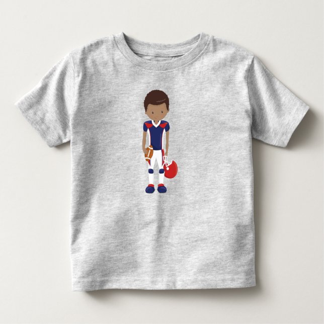African American Boy, Team Sport, Rugby Player Toddler T-Shirt (Front)
