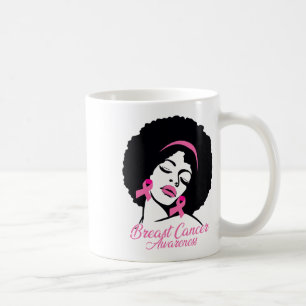 African American Breast Cancer Awareness Black Wom Coffee Mug