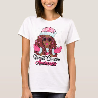 African American Breast Cancer Awareness Woman  T-Shirt