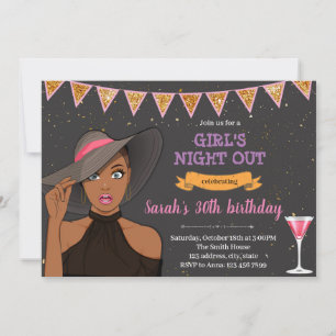 African American bridal bachelorette party Holiday Card
