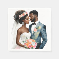 African American Bridal Couple