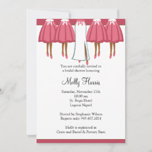African American Bridal Shower Invitation