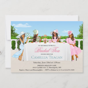 African American Bridal Tea Party Invitation