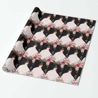 African American Bride Bridal Shower Gift Wrap