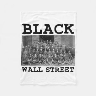 African American Business Black History Black Wall Fleece Blanket