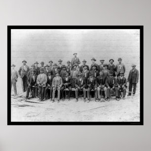 African American Carpenters Union 1900 Poster