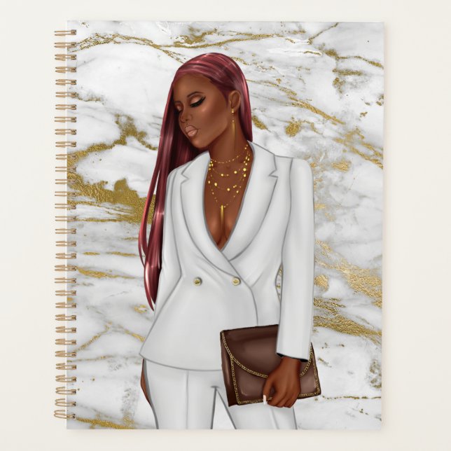 African-American CEO Boss Woman Planner (Front)