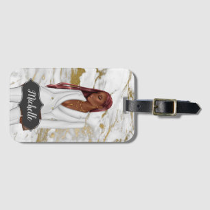 African-American CEO Woman Luggage Tag