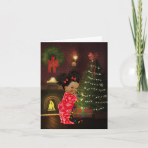 African American Child Christmas Card