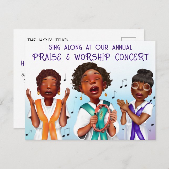 African American Choir Concert Holiday (Front/Back)