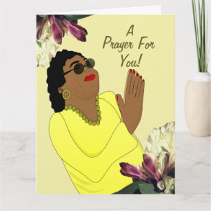 African American Christian Get Well Soon Card