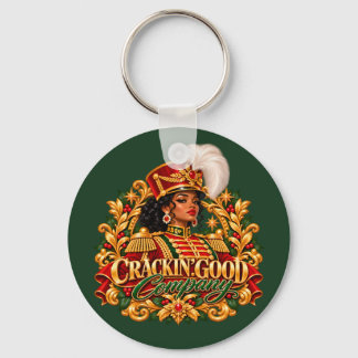 African American Christmas Black Woman Nutcracker Key Ring