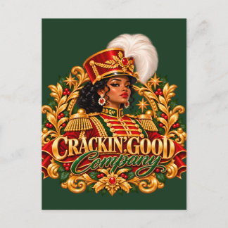 African American Christmas Black Woman Nutcracker Postcard