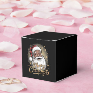 African American Christmas Pyjamas Santa Claus Favour Box