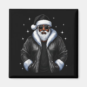 African American Christmas Xmas Afro Santa Claus Magnet