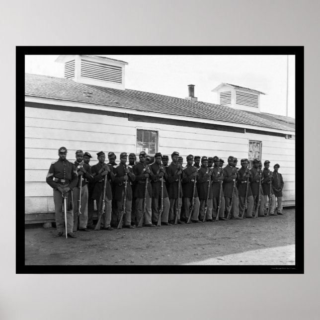 African American Company E 1865 Poster (Front)