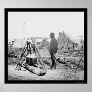 African American Cook in City Point, VA 1864 Poster