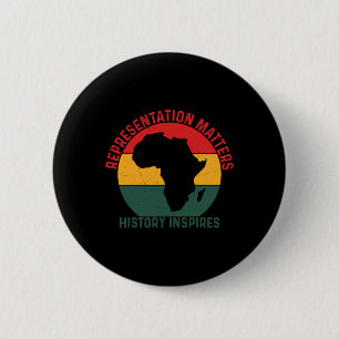 African American Country Celebration Black History 6 Cm Round Badge