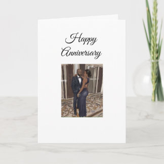 African American Couple - Anniversary Card