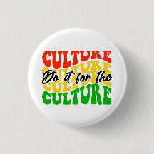 African American Culture Button