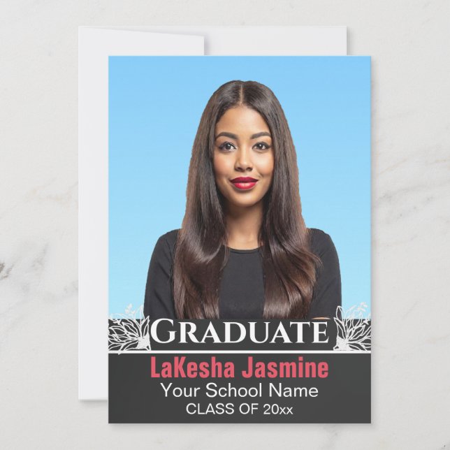 African American Custom Graduation Announcements (Front)