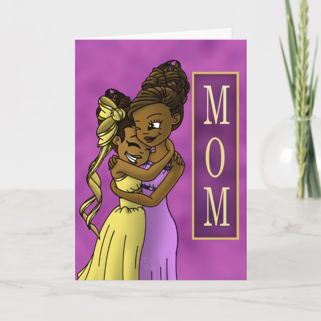African American Daughter and Mother Card (Front)