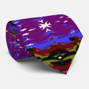 African American designer purple Tie