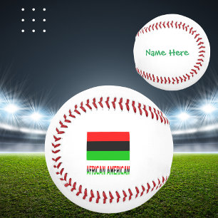 African American Diaspora Flag Green Personal Baseball