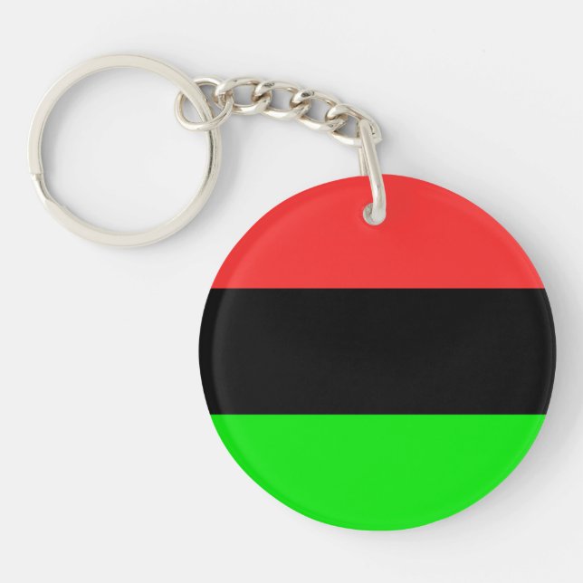 African American Diaspora Flag  Key Ring (Front)