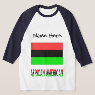 African American Diaspora Flag Personalised T-Shirt