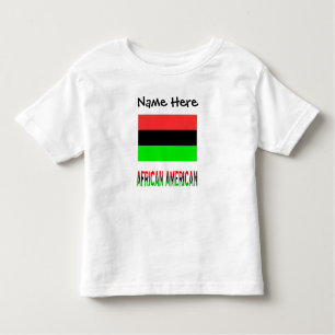 African American Diaspora Flag Personalised  Toddler T-Shirt