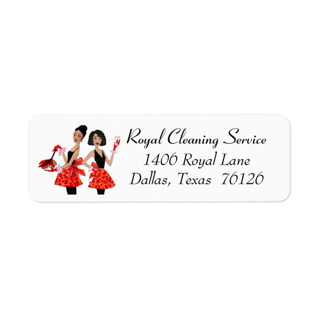 African American Divas Housekeeping Address Labels (Front)