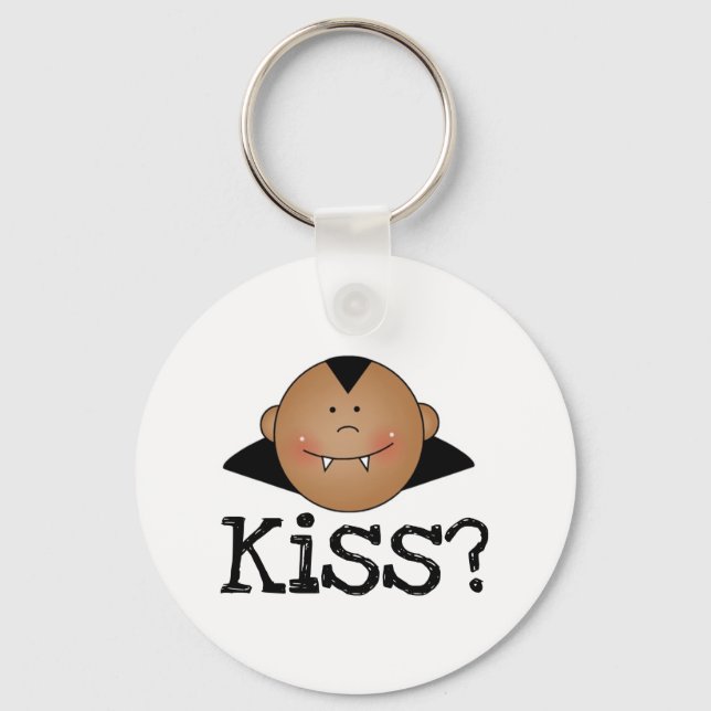 African American Dracula Kiss Key Ring (Front)