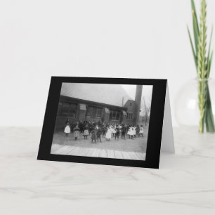 African American Elementary School Kids 1900 Card