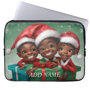 African American Elf  Laptop Sleeve