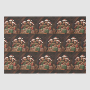 African American Elf Tissue Paper