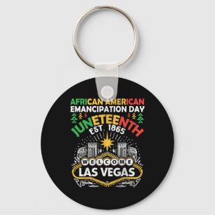 African American Emancipation Day Juneteenth 1865  Key Ring