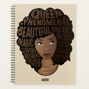 African American, Encouraging Women, Beige Planner