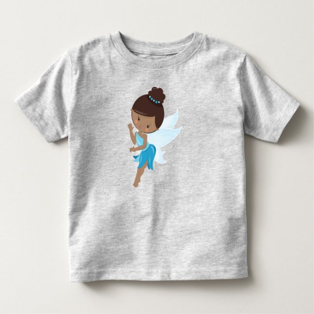African American Fairy, Magic Fairy, Forest Fairy Toddler T-Shirt (Front)