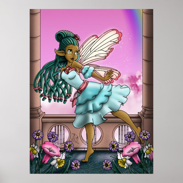 African American Fairy Poster (Front)