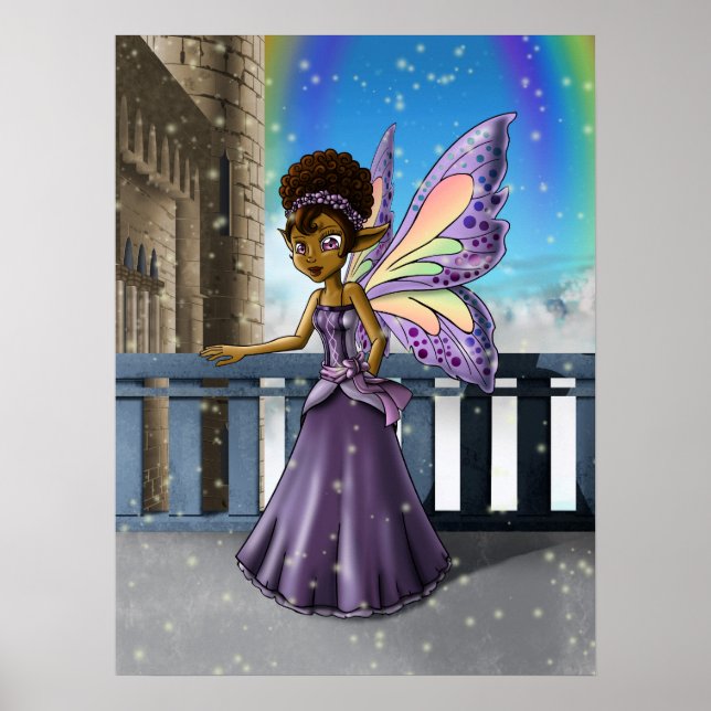 African American Fairy Poster (Front)